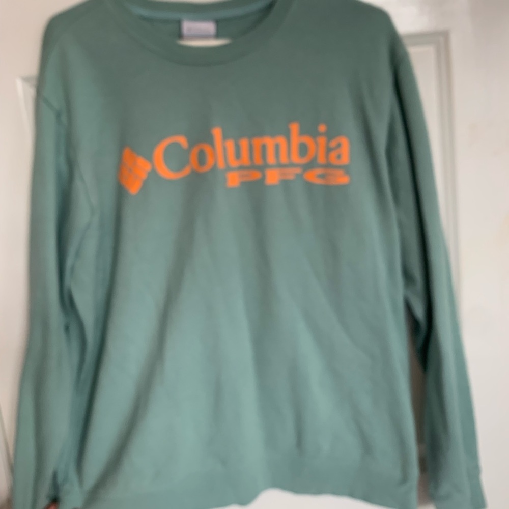 Mint Green Columbia Crewneck